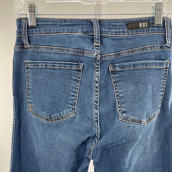 Kut from the Kloth Diana Fab Ab Skinny Hi-Rise Blue Denim Y2K Jeans Size 2 - Picture 6 of 13